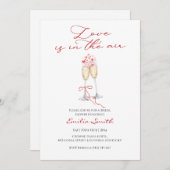 Romantic valentine's bridal shower   招待状 (正面/裏面)