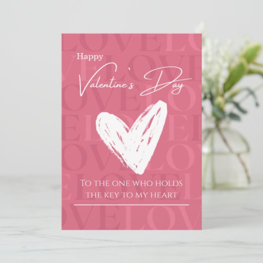Romantic Valentine's Day Card Idea | Deep Love Quo 招待状 (スタンド正面)