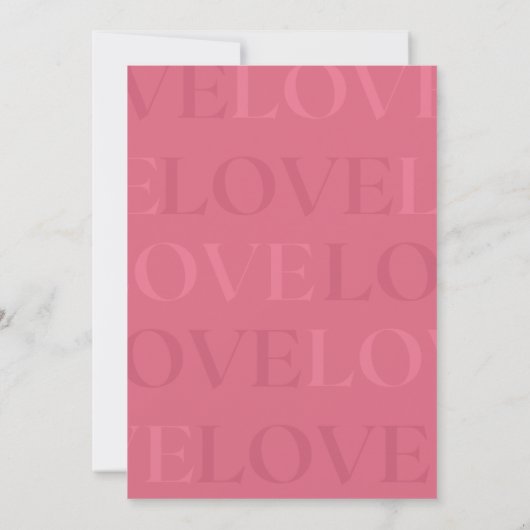 Romantic Valentine's Day Card Idea | Deep Love Quo 招待状 (裏面)