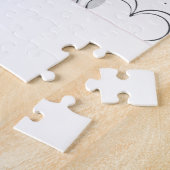 Romantic Valentine's Day Roses Hearts Personalized ジグソーパズル (側面)