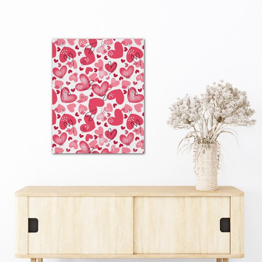 Romantic Valentines Heart Wall Art ポスター