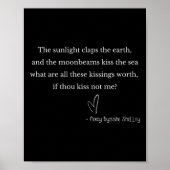 Romantic Valentine's Percy Bysshe Shelley Quote Et ポスター (正面)