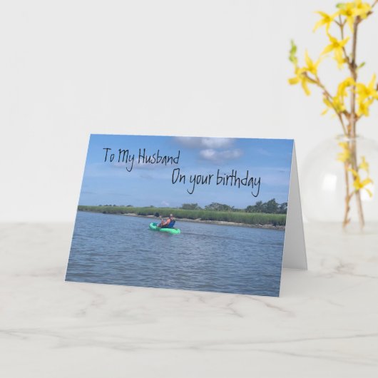 "ROMANTIC" & "VERY LOVING" HUSBAND'S BIRTHDAY カード (黄色い花)