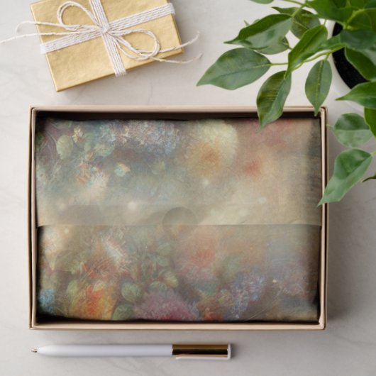 Romantic Victorian Garden Cat Decoupage  薄葉紙 (ギフト)