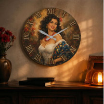Romantic Vintage Beauty  Elegant Floral Portrait 