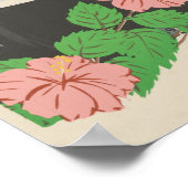  Romantic Vintage Bermuda Travel Poster ポスター (角)