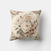 Romantic Vintage Floral Bouquet Pattern クッション (裏面)