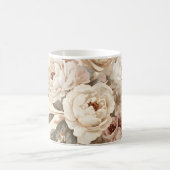 Romantic Vintage Floral Bouquet Pattern コーヒーマグカップ (中央)