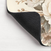 Romantic Vintage Floral Bouquet Pattern マウスパッド (コーナー)