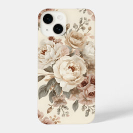 Romantic Vintage Floral Bouquet Pattern iPhone 14ケース