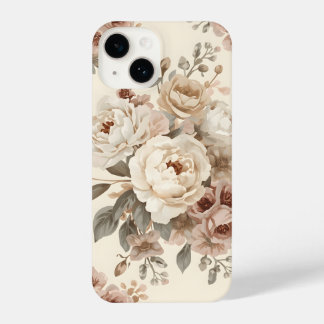 Romantic Vintage Floral Bouquet Pattern iPhone 14ケース