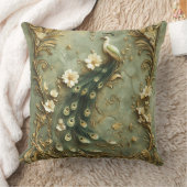 Romantic Vintage Peacock クッション (ブランケット)