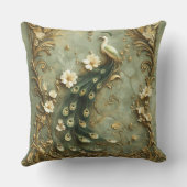 Romantic Vintage Peacock クッション (裏面)