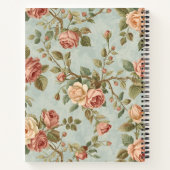 Romantic Vintage Rose Garden ノートブック (裏面)