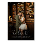 Romantic Warm Brown Photo テーブルナンバー (正面)