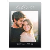 Romantic Warm Minimalist Photo テーブルナンバー (裏面)