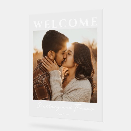 Romantic Warm Photo アクリルサイン (傾斜)