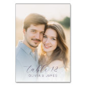 Romantic Warm Photo テーブルナンバー (正面)