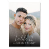 Romantic Warm Photo テーブルナンバー (正面)