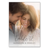 Romantic Warm Photo テーブルナンバー (正面)