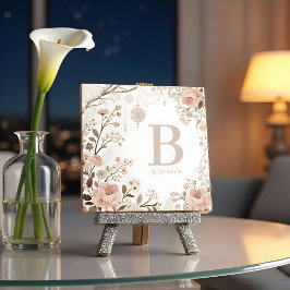 Romantic Watercolor Floral Filigree Design タイル