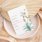 Romantic Watercolor Floral Garden Invite 招待状