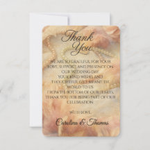 Romantic Watercolor Floral Pearls Feathers Wedding