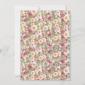 Romantic Watercolor Floral Save the Date Card 招待状 (裏面)