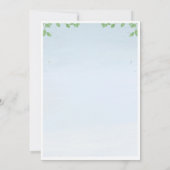 Romantic Watercolor  Garden Wedding Invitation 招待状 (裏面)