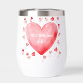 Romantic Watercolor Heart Valentine (背面)