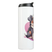 Romantic Watercolor Spaniel Art タンブラー (回転左)