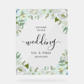 Romantic Watercolor Wedding アクリルサイン (正面)