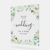 Romantic Watercolor Wedding アクリルサイン (傾斜)