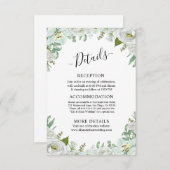 Romantic Watercolor Wedding エンクロージャーカード (正面/裏面)