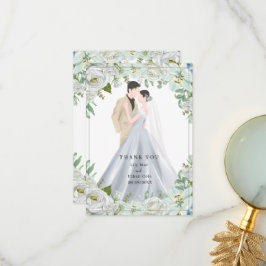 Romantic Watercolor Wedding サンキューカード