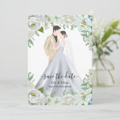 Romantic Watercolor Wedding セーブザデート (スタンド正面)