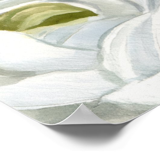 Romantic Watercolor Wedding ポスター (角)