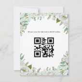 Romantic Watercolor Wedding 出欠カード (裏面)