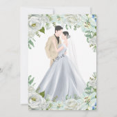 Romantic Watercolor Wedding 招待状 (裏面)