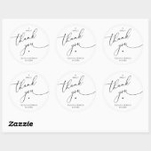 Romantic Wedding A Sweet Thank You Cookies ラウンドシール (シート)