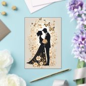 Romantic Wedding Couple in Elegant Gown アクリル招待状 (インサイチュ (ウェディング))