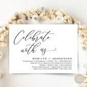 Romantic Wedding Dinner Party, Celebrate with us 招待状