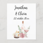 Romantic wedding flowers blooming garden (裏面)