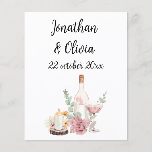 Romantic wedding flowers blooming garden (裏面)