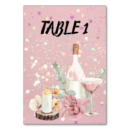 Romantic wedding flowers blooming garden テーブルナンバー