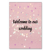 Romantic wedding flowers blooming garden テーブルナンバー (裏面)