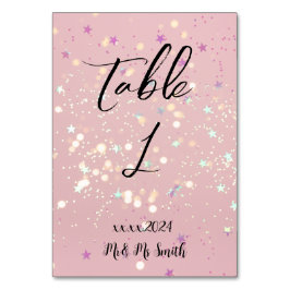 Romantic wedding flowers blooming garden テーブルナンバー