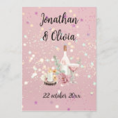 Romantic wedding flowers blooming garden プログラム (裏面)