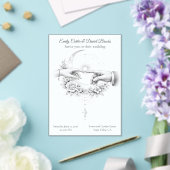 Romantic Wedding Hands Minimalist Design アクリル招待状 (インサイチュ (ウェディング))