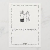 Romantic Wedding Invitation – Customizable 招待状 (裏面)